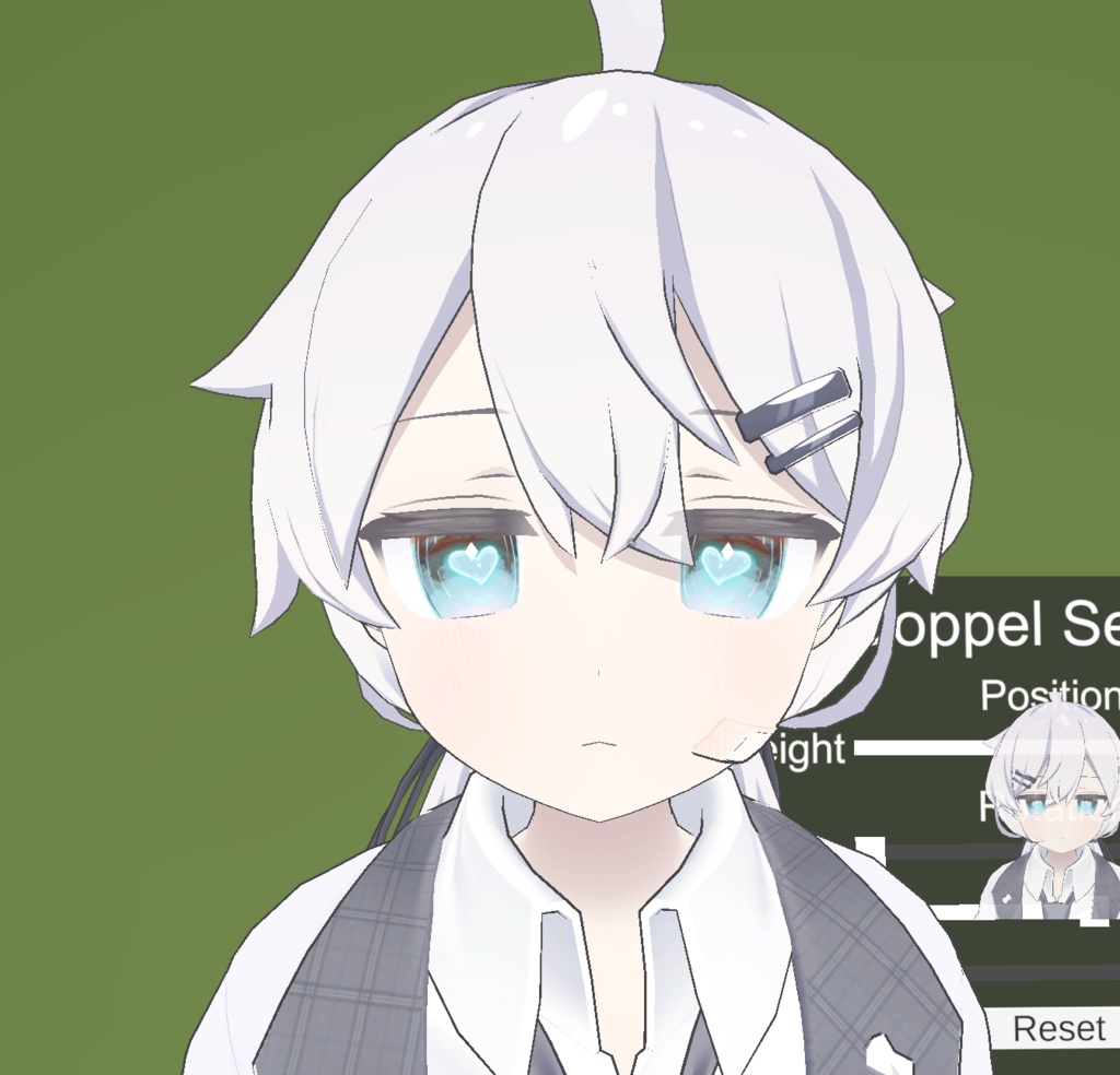 プラチナ用瞳－♡テクスチャー　