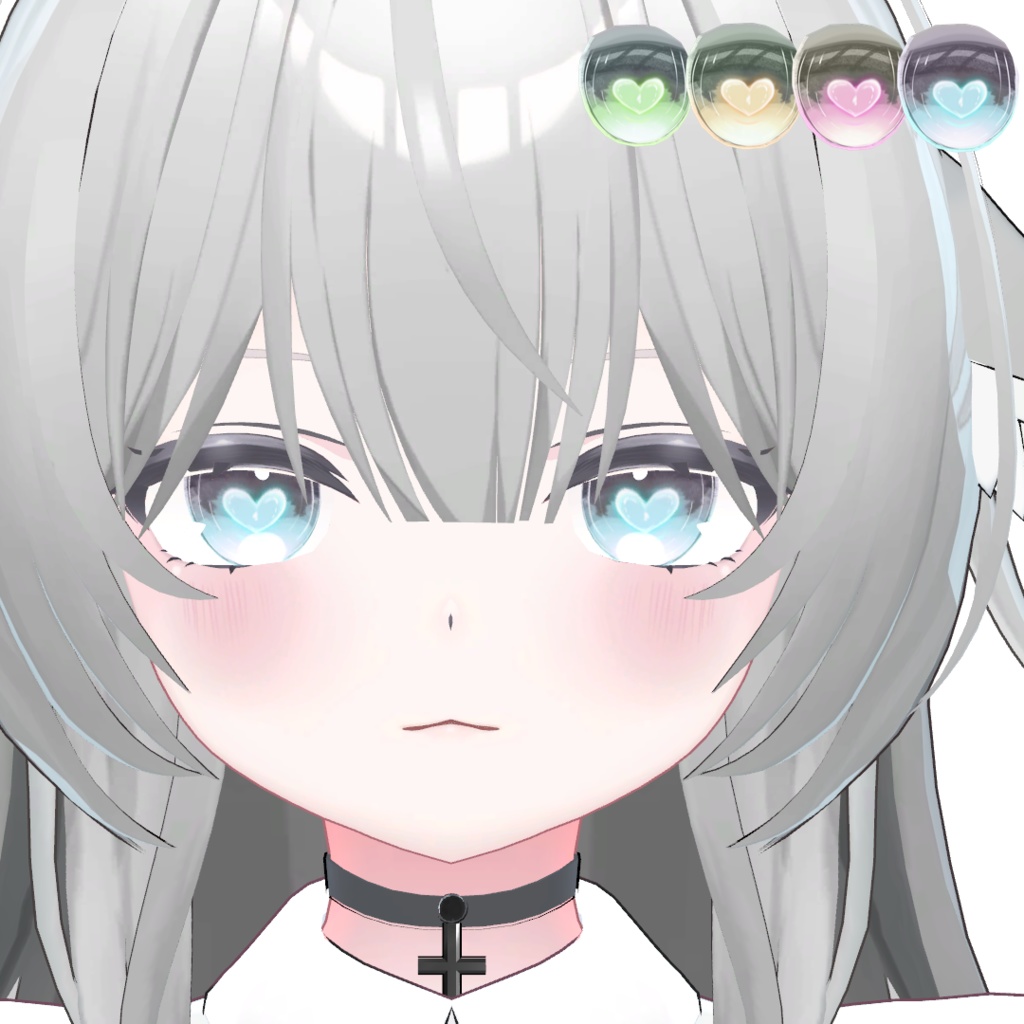 ルミリ用瞳－♡テクスチャー　