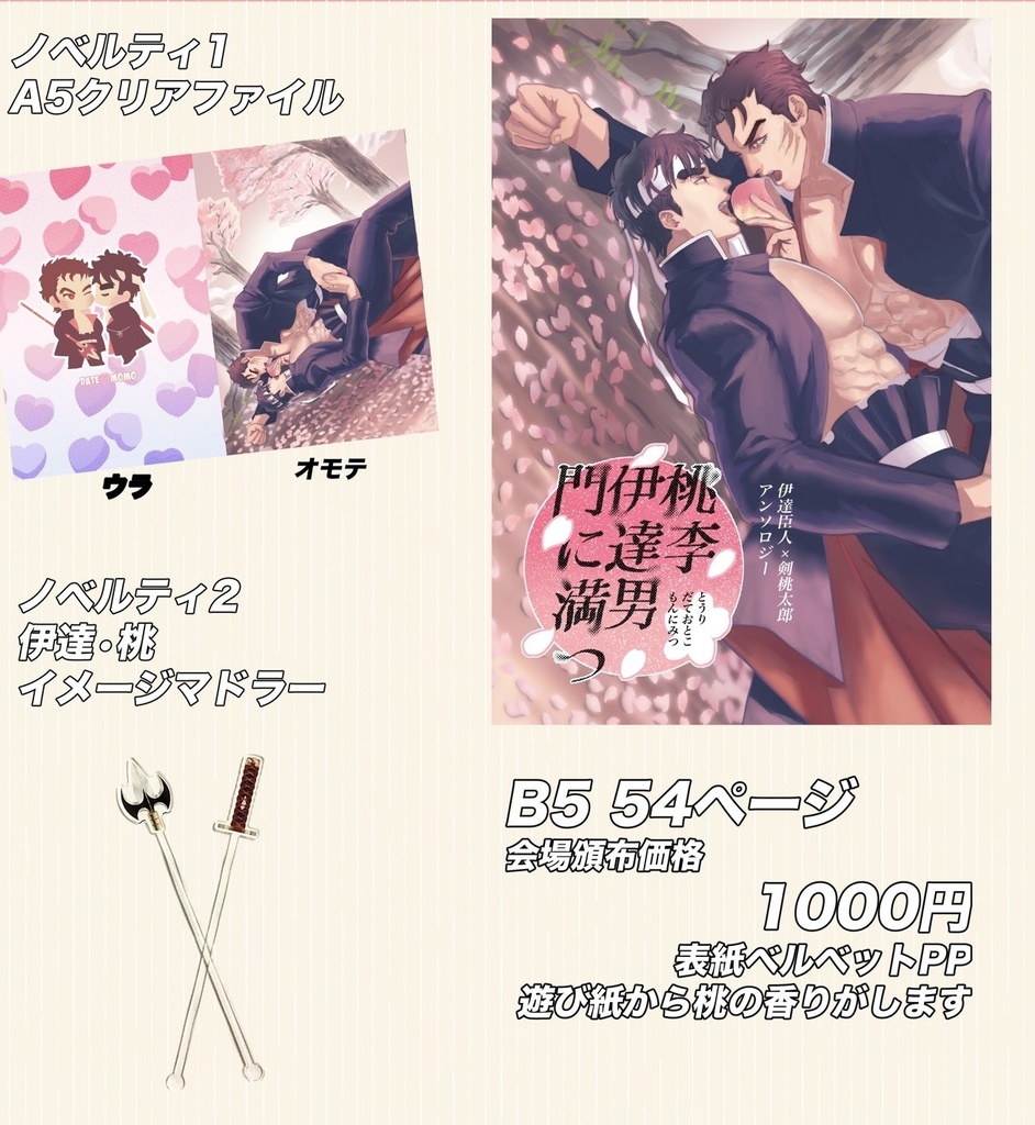 伊達桃アンソロ　桃李伊達男門に満つ