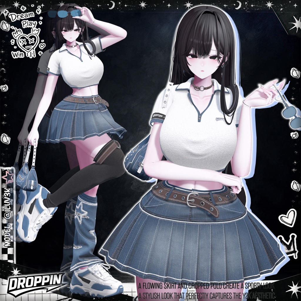 [14avatars] DROPPIN SUMMER SPORTY- VRC / colors Pick 22🎨