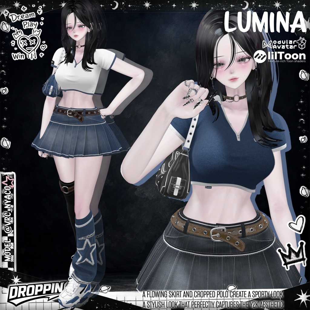 [14avatars] DROPPIN SUMMER SPORTY- VRC / colors Pick 22🎨 缩略图 10