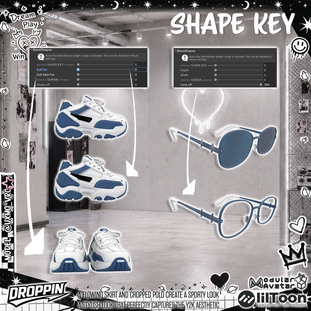 [14avatars] DROPPIN SUMMER SPORTY- VRC / colors Pick 22🎨 缩略图 15
