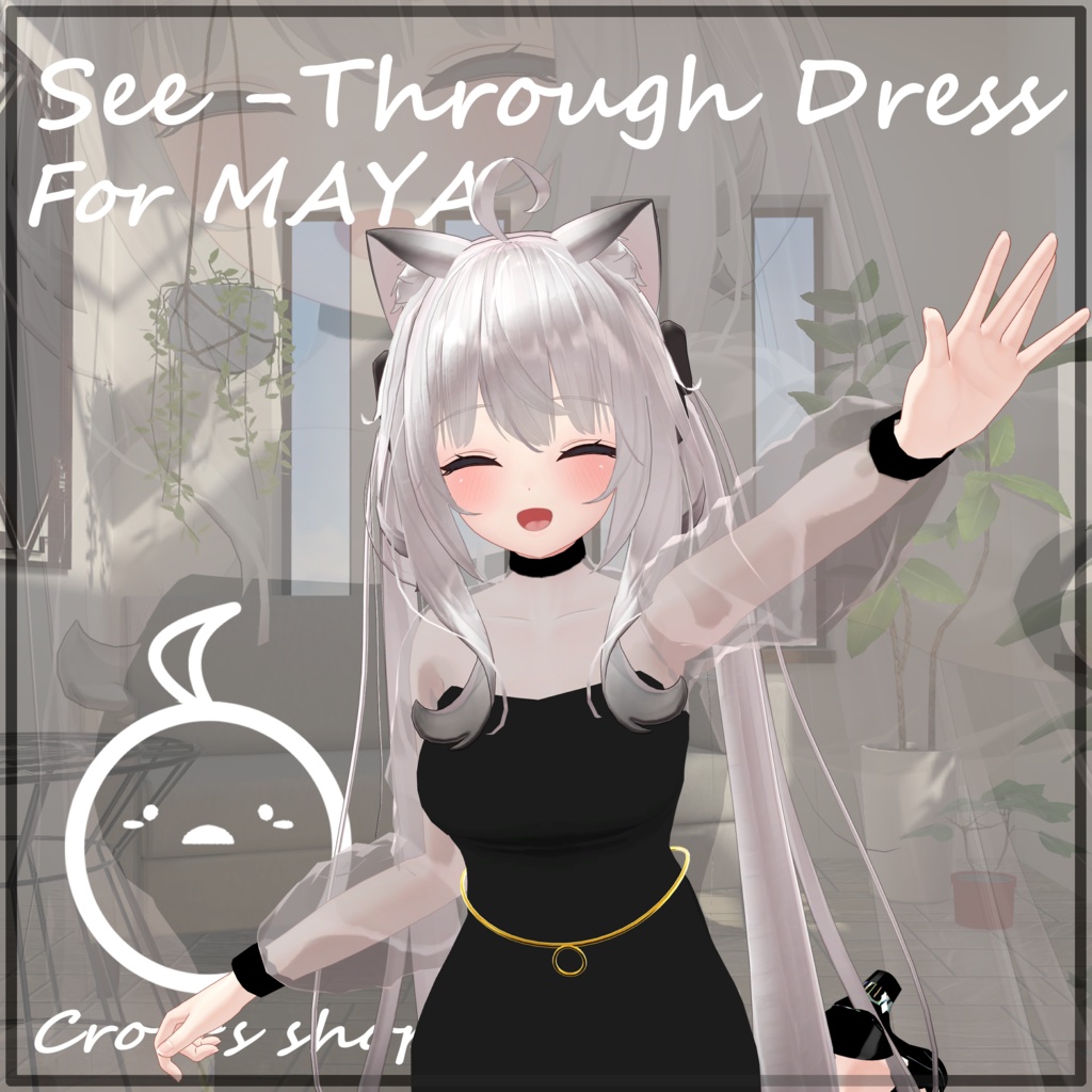 [舞夜用]See-Through Dress & Shoes for maya