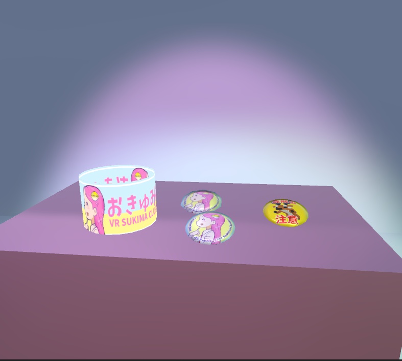おきゅみん VR缶バッジ&リング