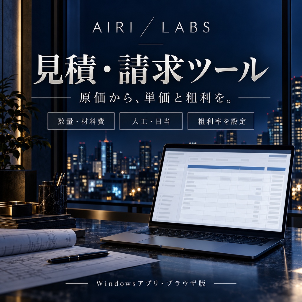 AIRI / LABS 見積・請求ツール【10日間無料お試し版】