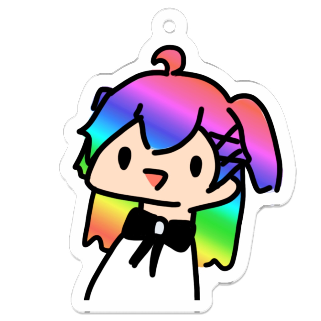 「クソゆるカイネ」アクリルキーホルダー(レインボー1)