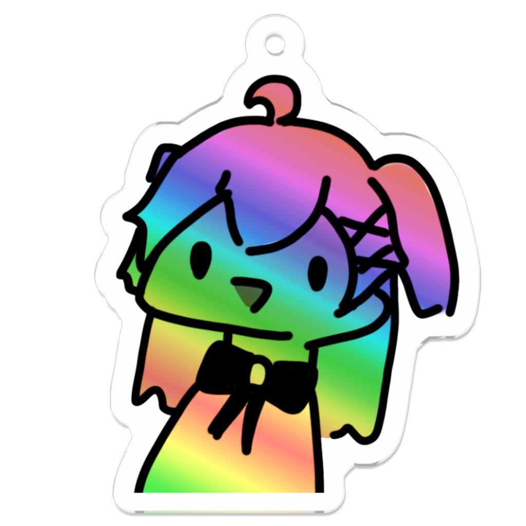 「クソゆるカイネ」アクリルキーホルダー(レインボー2)