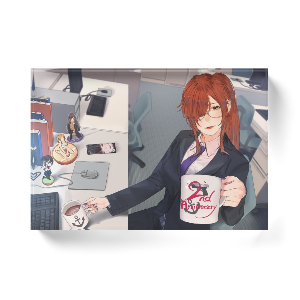 【Vデビュー2周年記念】オフィス咲夜アクリルブロック