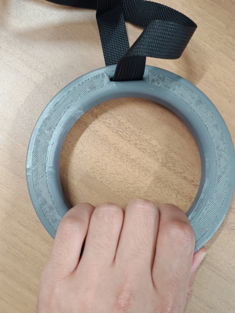 吊り輪のような部品 (3Dプリント品)