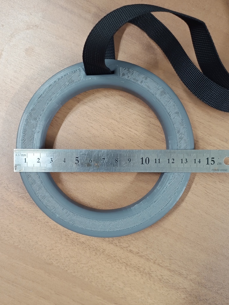 吊り輪のような部品 (3Dプリント品)