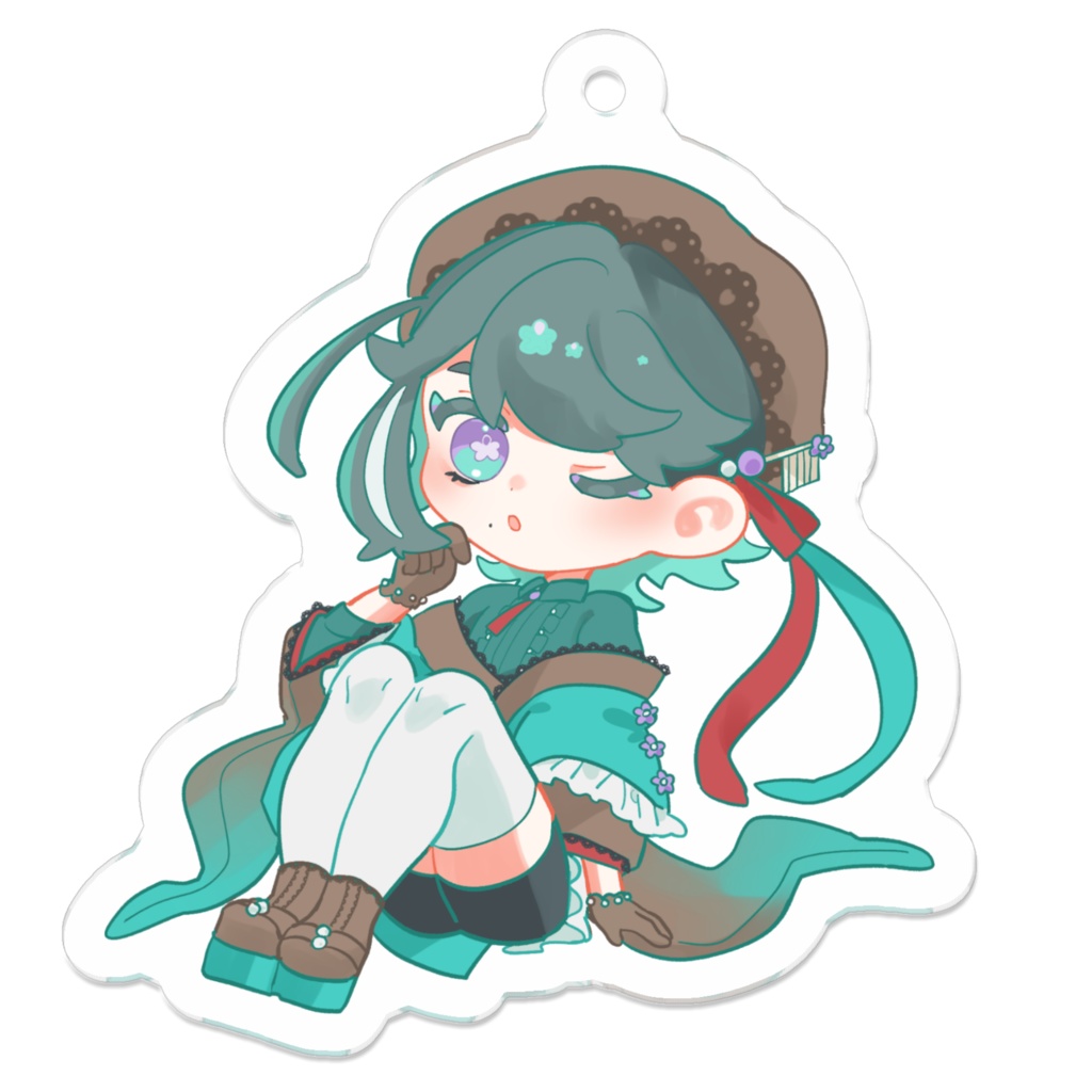 万屋八百　レトロ衣装SD　アクリルキーホルダー