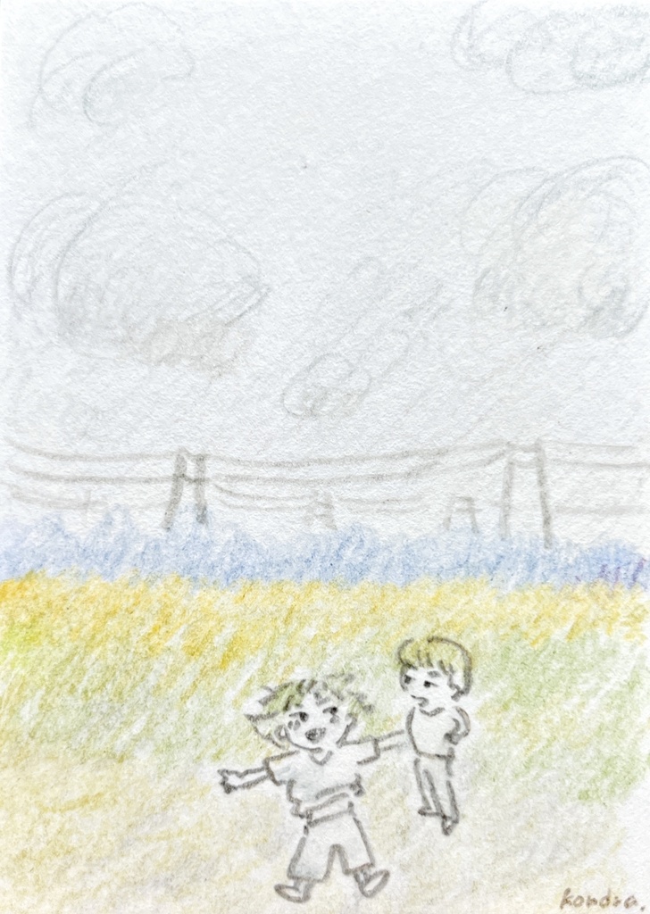 【ミニドローイング】毎日くもりくらいが良い