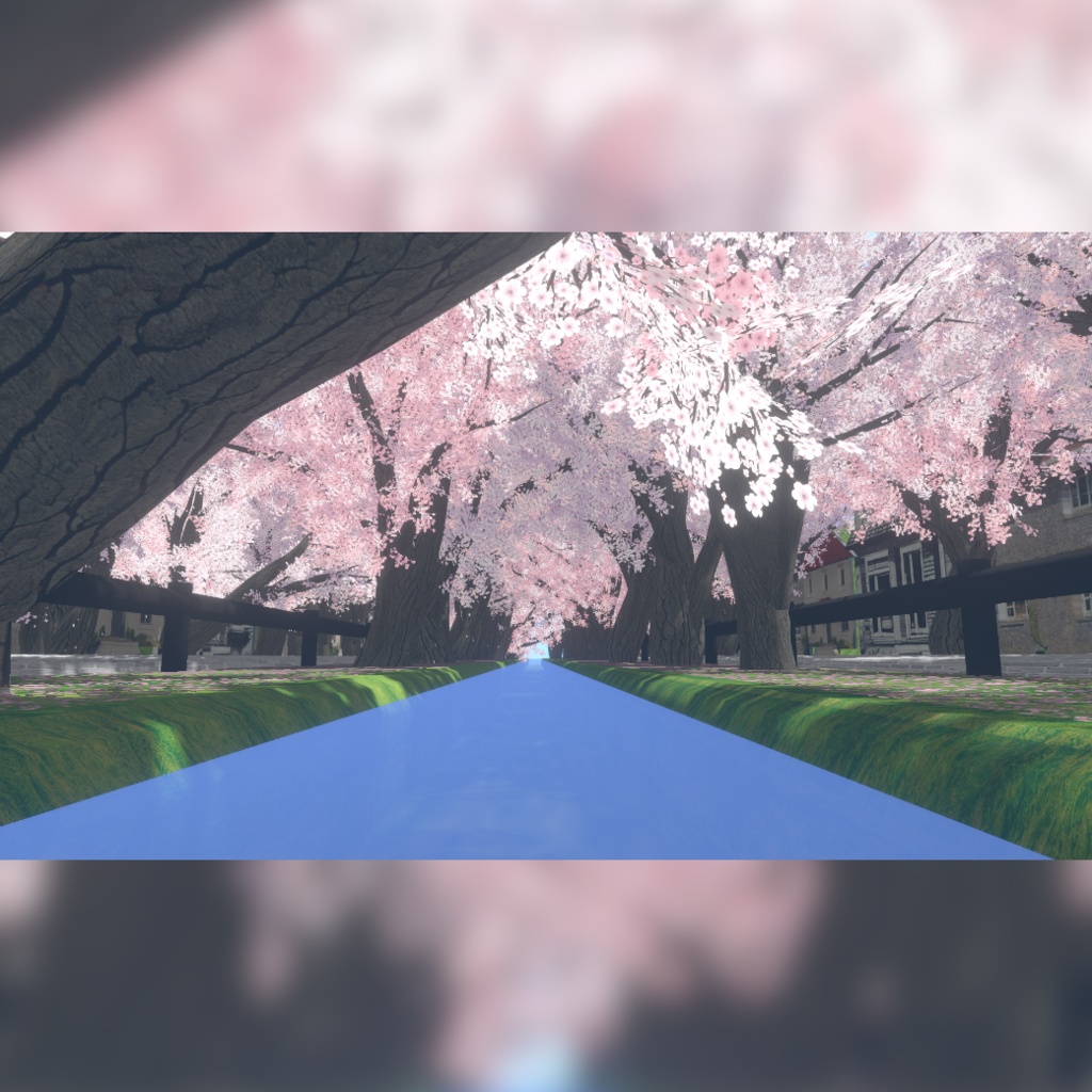 VRChat向けワールド『桜並木セット』