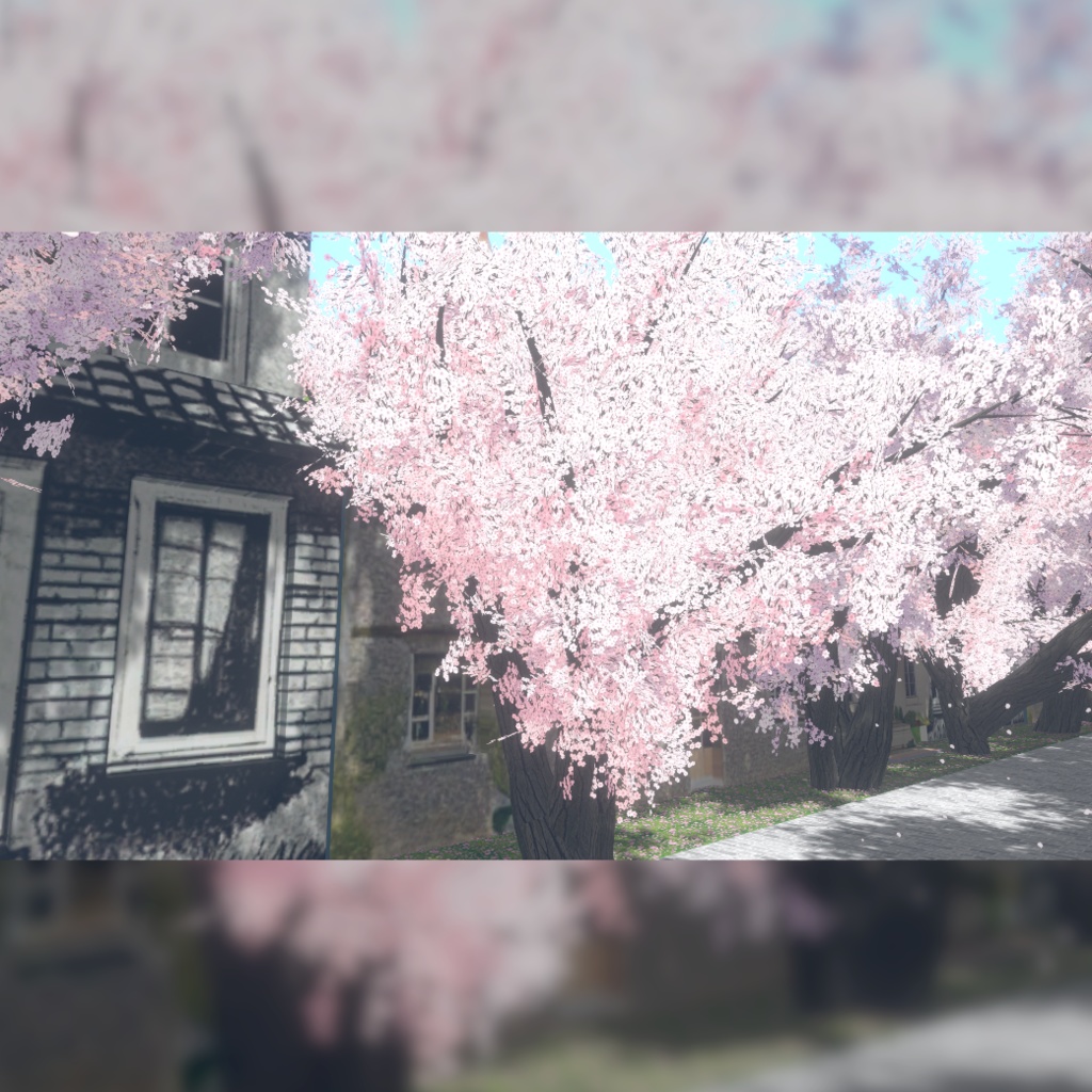 VRChat向けワールド『桜並木セット』