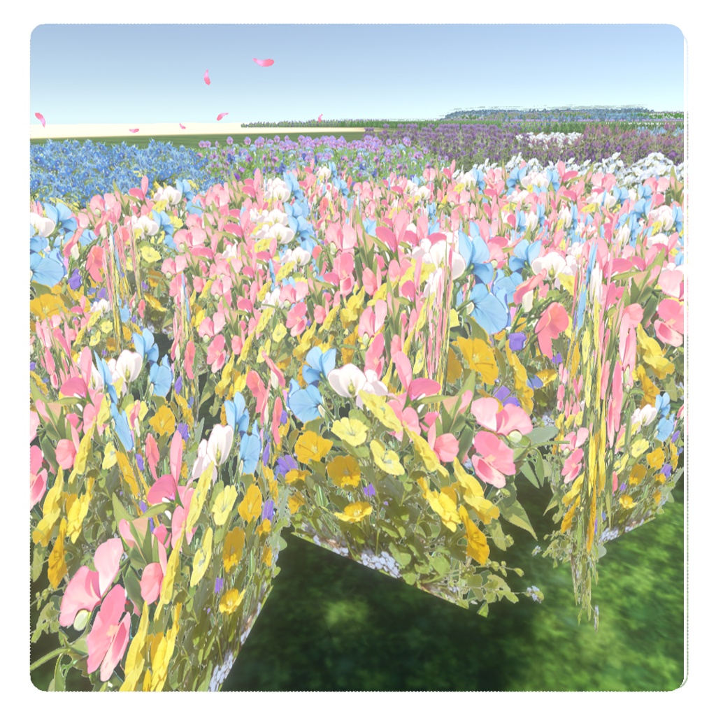 夏っぽい花のフラワーセット