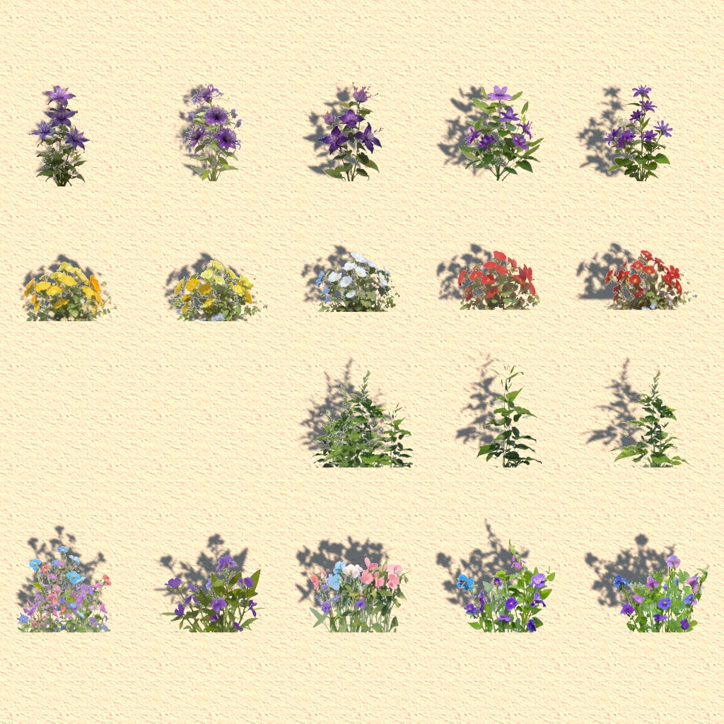 夏っぽい花のフラワーセット