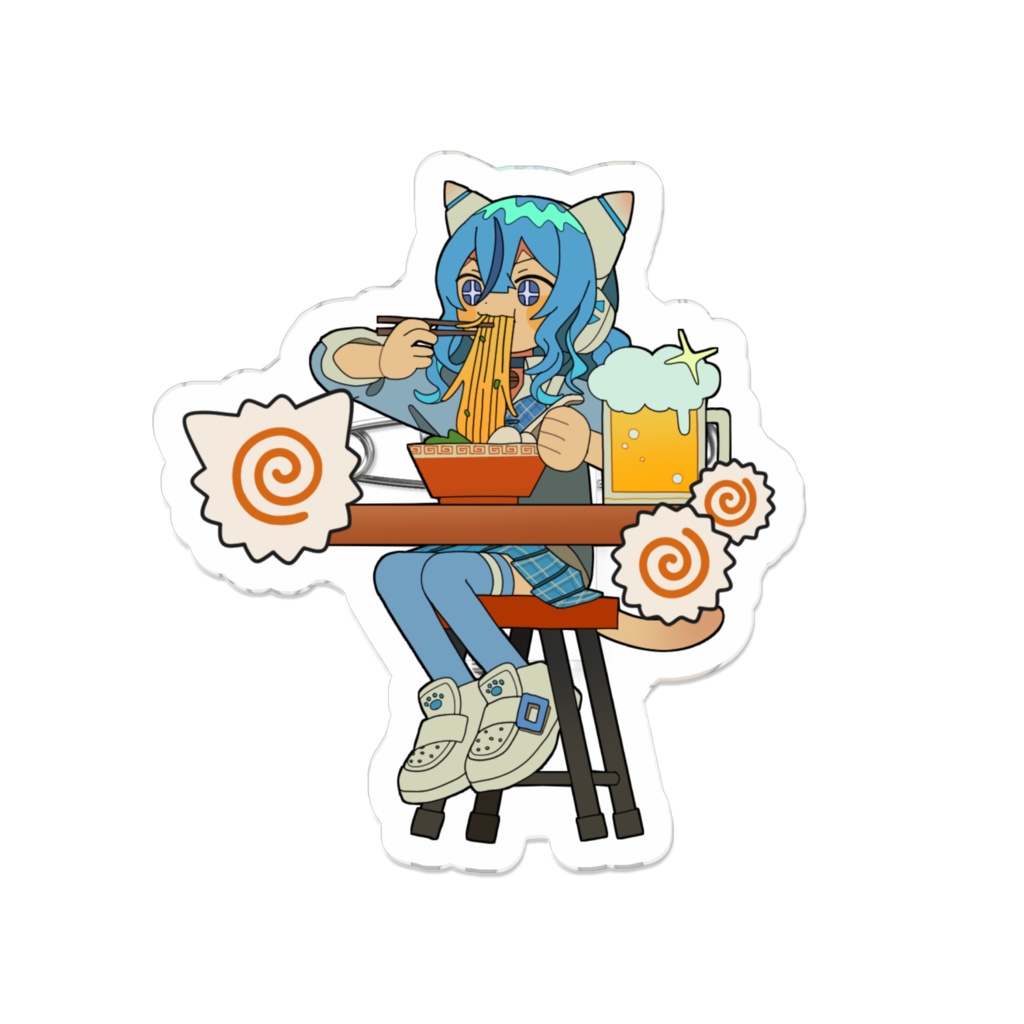 アクリルバッジ（ラーメン）