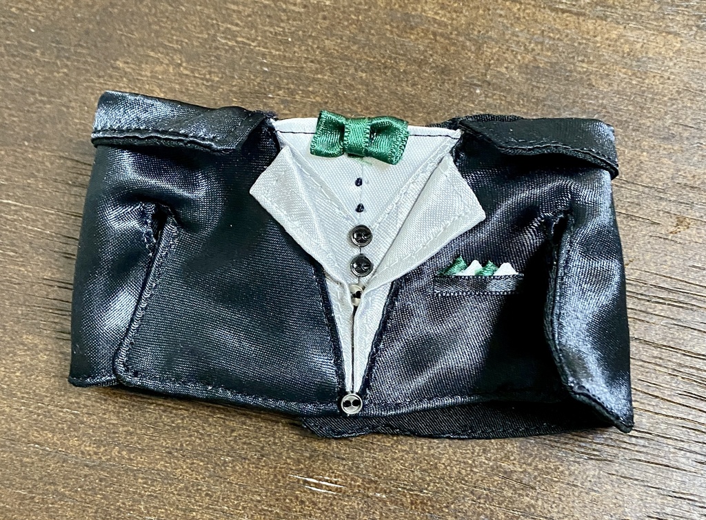 ぬい用タキシード&ウェディングドレス ベール付き