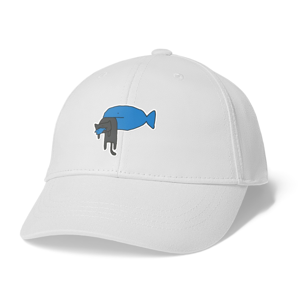 ドラ猫くわえたお魚。