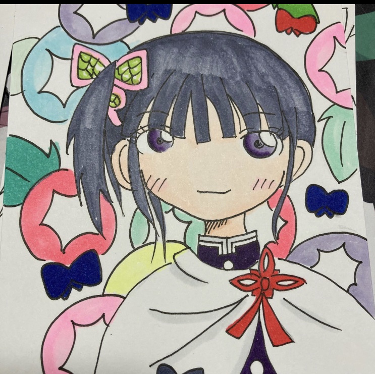 鬼滅の刃　ファンアート　栗花落カナヲ　夏