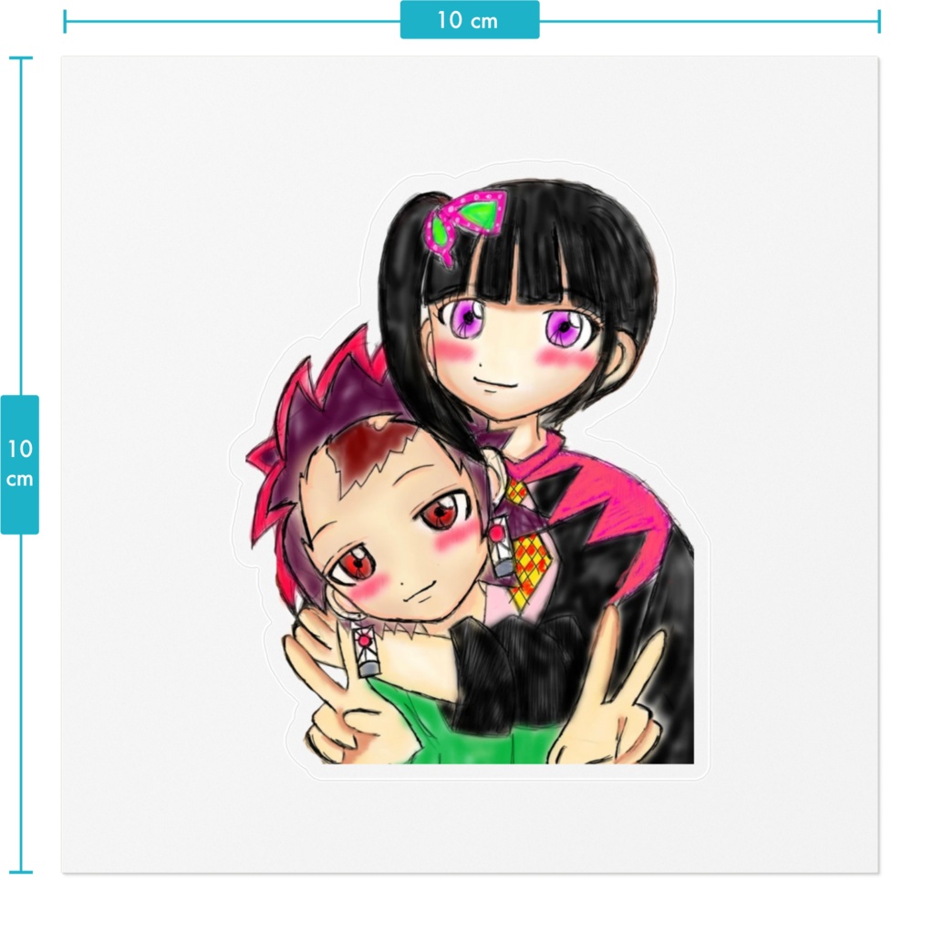 鬼滅の刃 炭カナ ステッカー