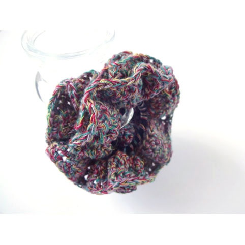 ミックスカラーのコットンシュシュ 大小セット☆