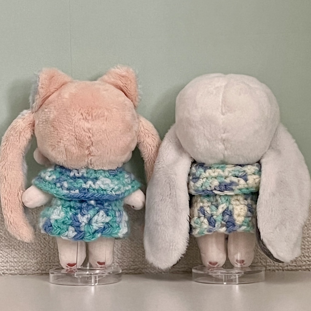 10cm ぬい服 ワンピース&ケープセット