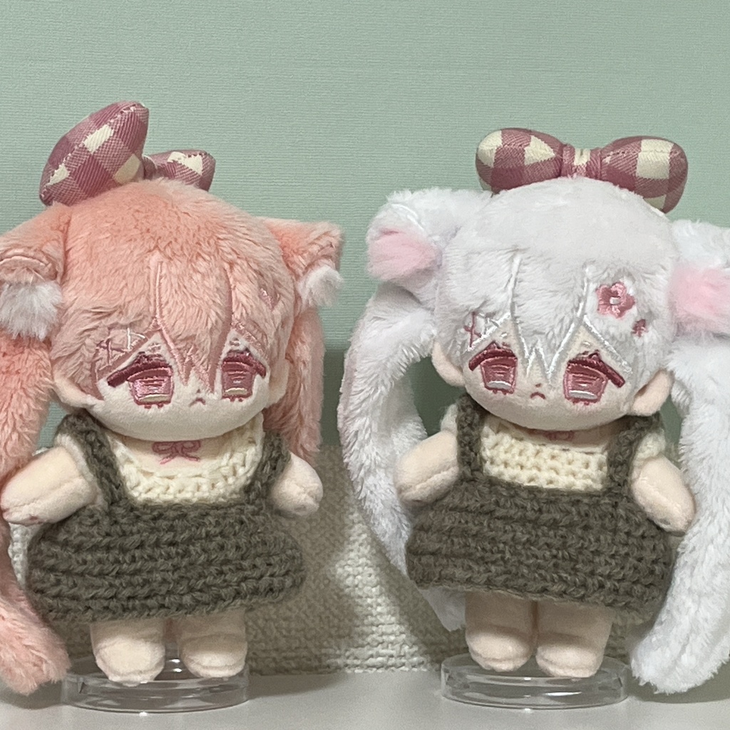 10cm ぬい服 トップス&スカート セット