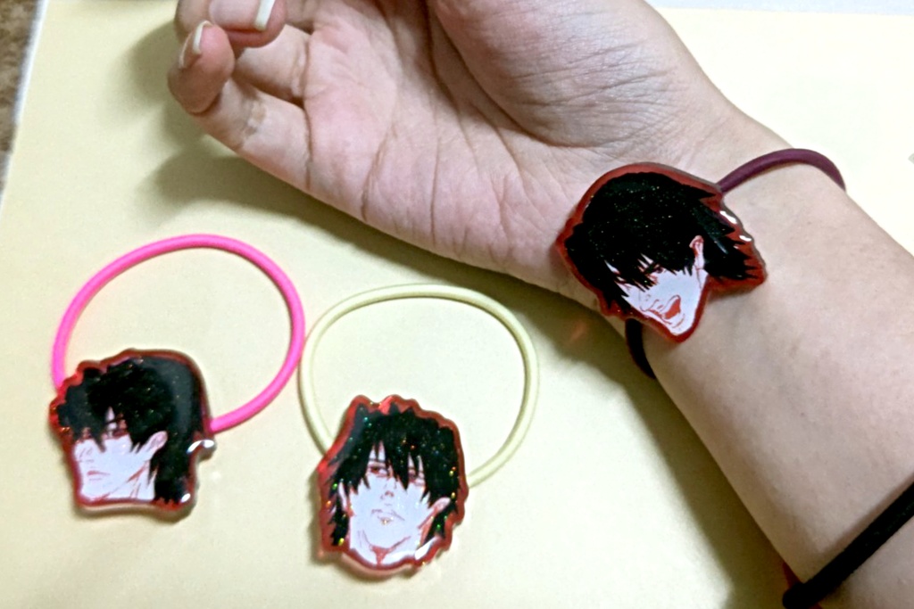 湊斗景明のヘアゴム3種