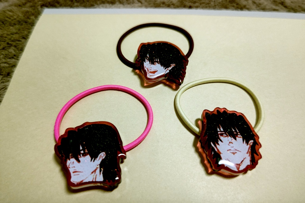 湊斗景明のヘアゴム3種