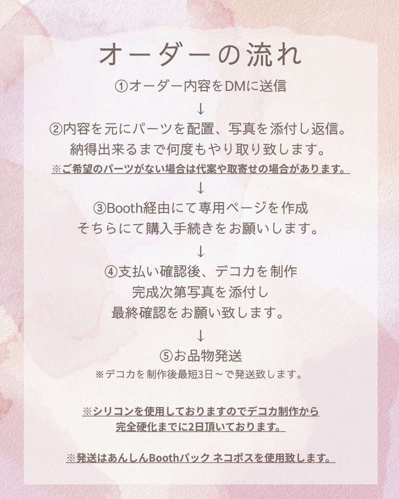 オーダーのご案内