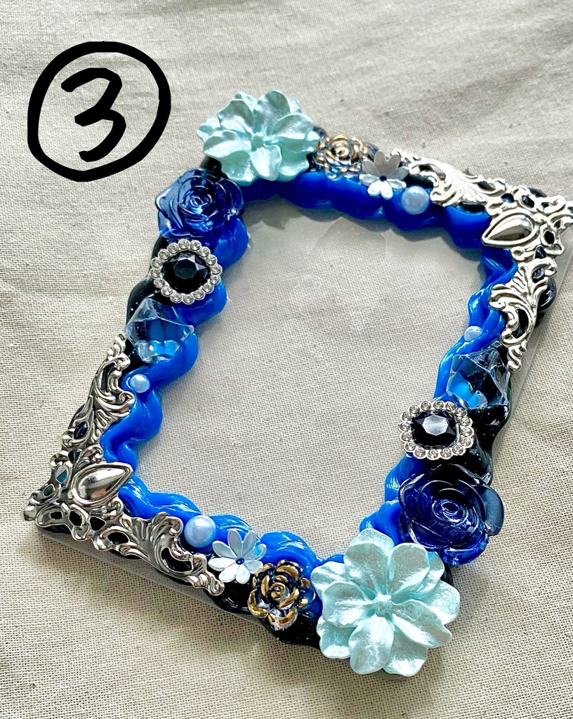 【B8サイズ・花シリーズⅠ】デコホイップ硬質カードケース