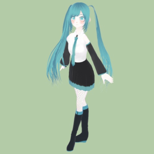 無料Miku Vroidモデル (FREE Miku Vroid model)