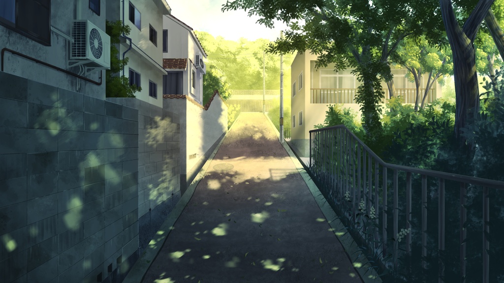 坂のある日本の町