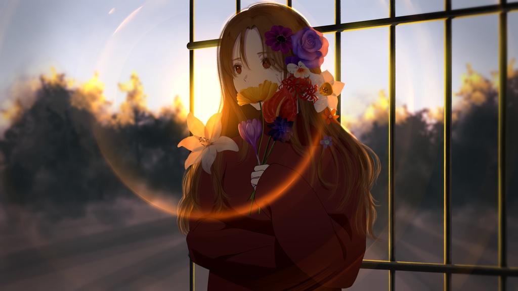 グラウンドに咲く花