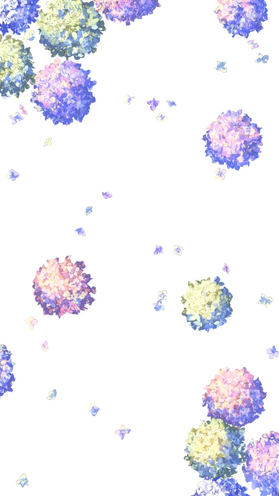 紫陽花【PNG透過画像】
