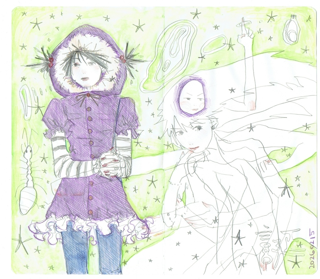 誕生日に描いた絵