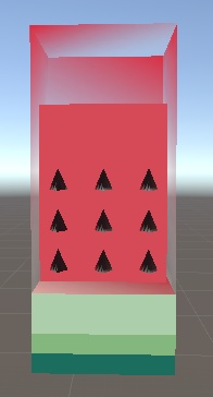 Watermelon jelly block/スイカのゼリーブロック