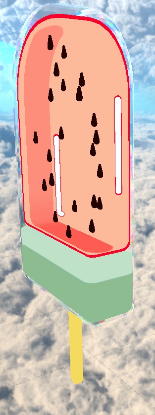 watermelon icecream/ スイカのアイスクリーム