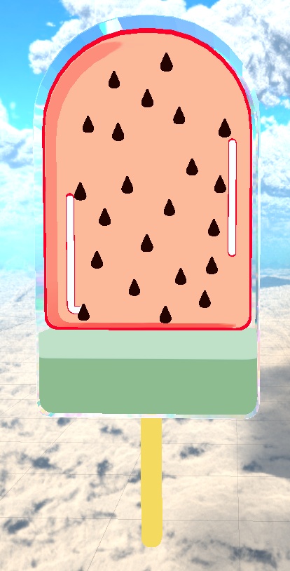 watermelon icecream/ スイカのアイスクリーム