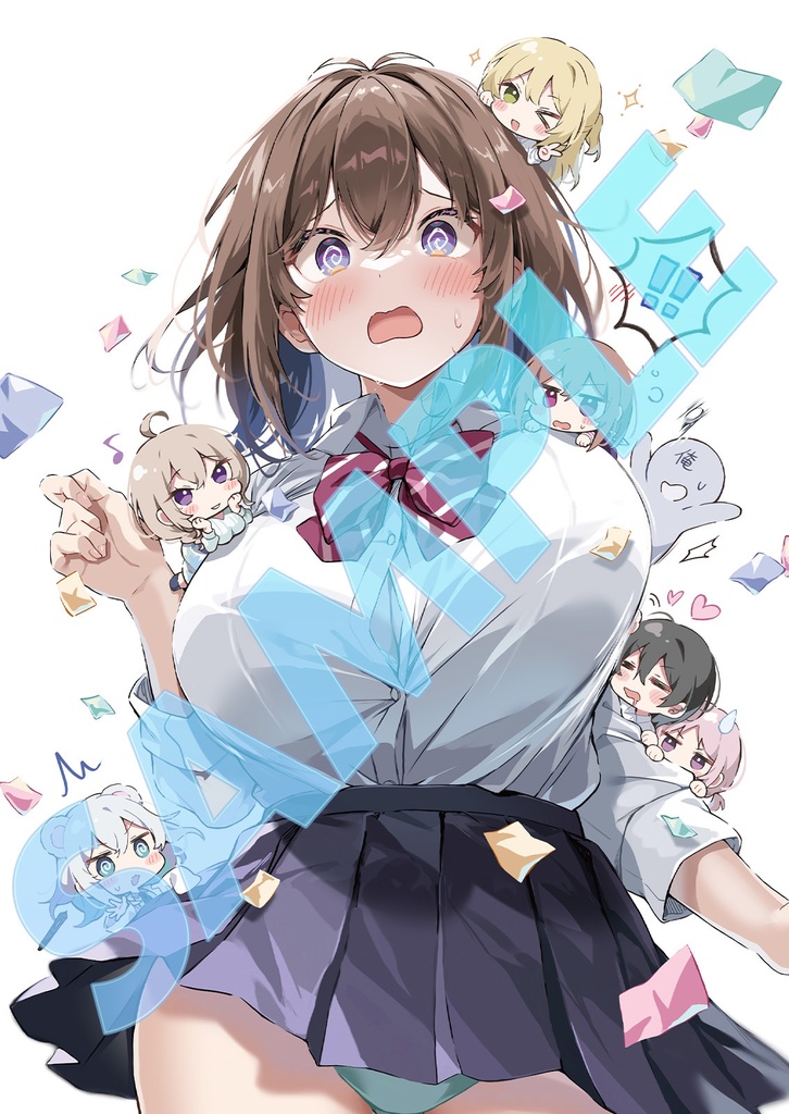 【新刊グッズセット】はわわなJK 5th Anniversary+線画本+グッズ