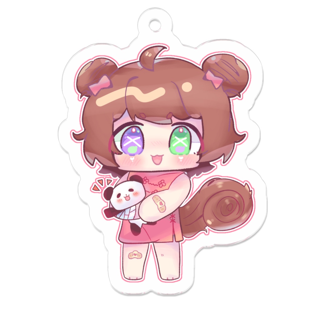 パンダ&ぴーなちゃんアクリルキーホルダー