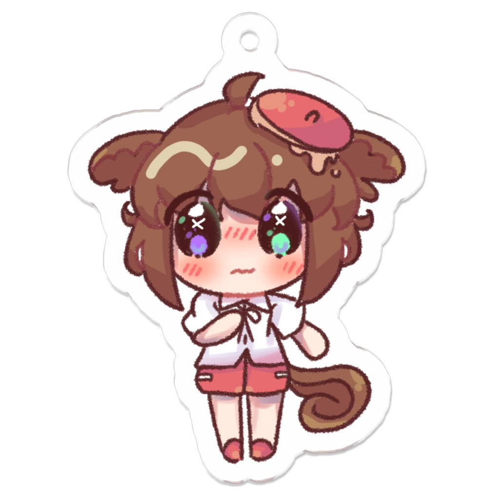 オリジナルイラストぴーなちゃんアクリルキーホルダー