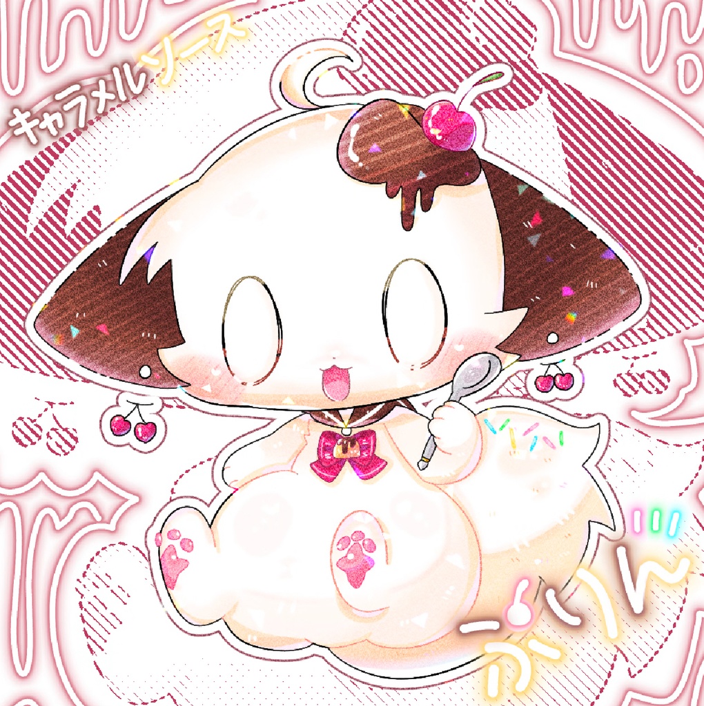 デザートぬっちゃん-ぷりんアクリルキーホルダー