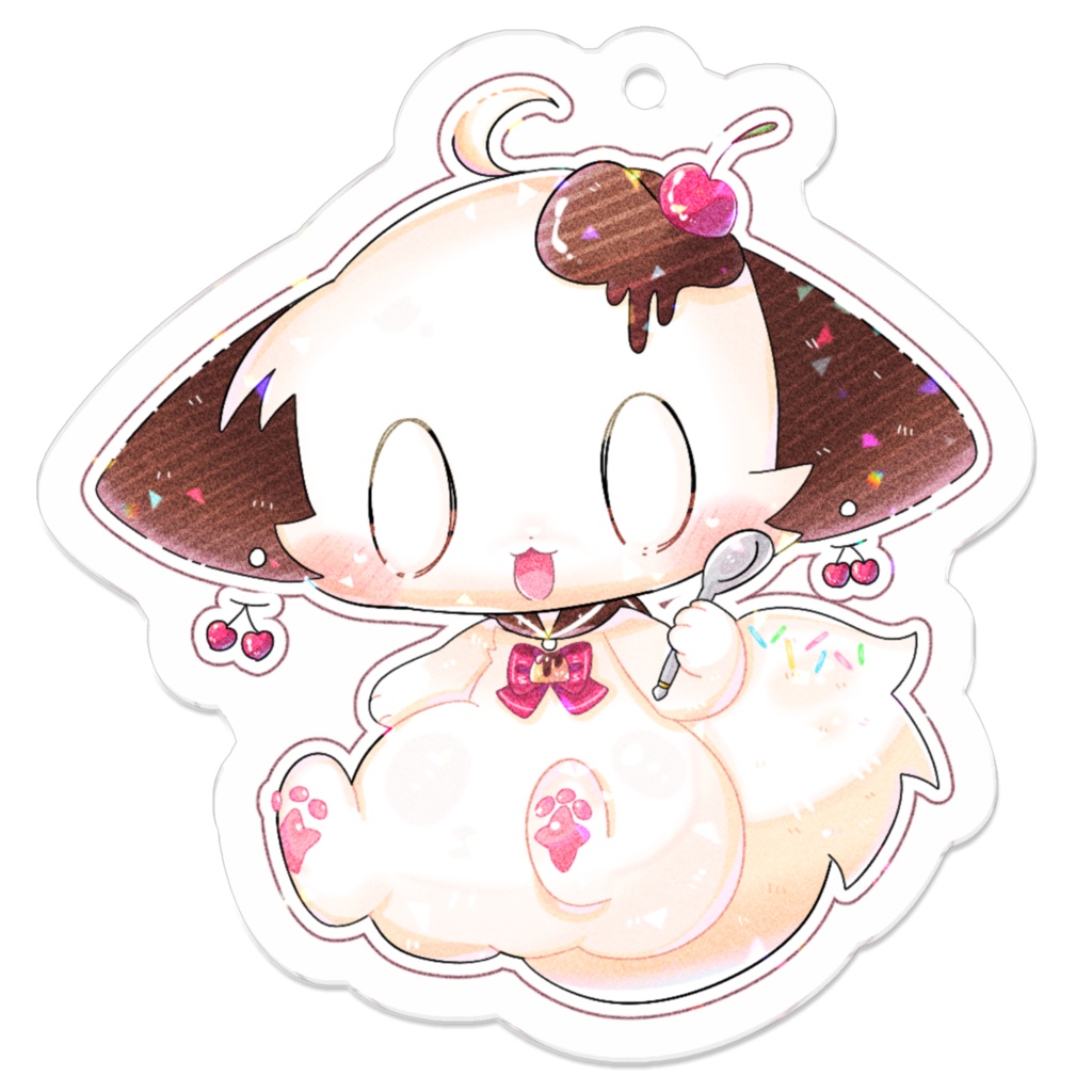 デザートぬっちゃん-ぷりんアクリルキーホルダー