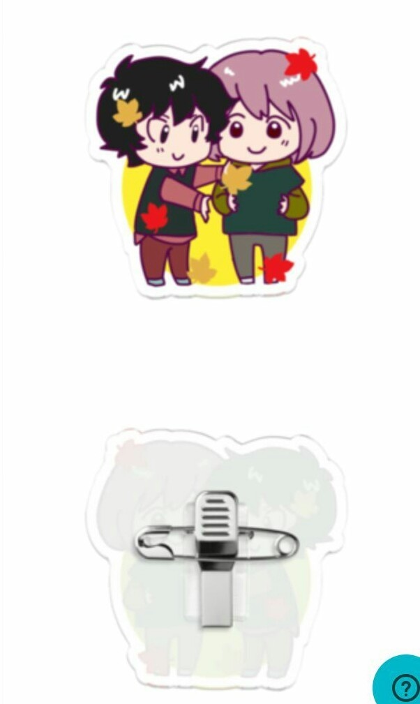 雷光さんと俄雨バッジ(5個セット)