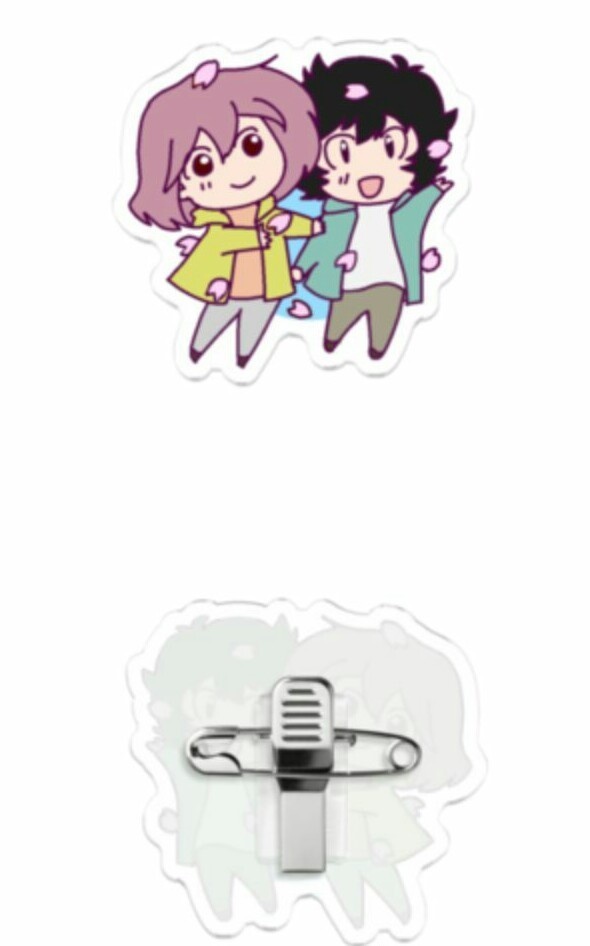 雷光さんと俄雨バッジ(5個セット)