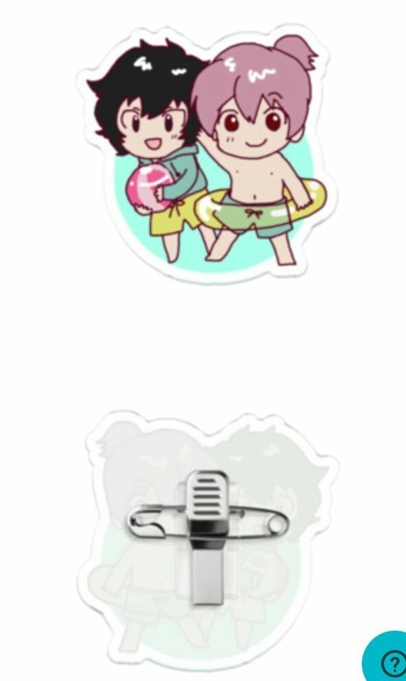 雷光さんと俄雨バッジ(5個セット)