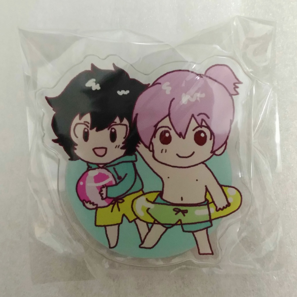 雷光さんと俄雨バッジ(夏)