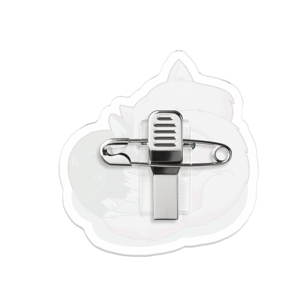 光俄 アクリルバッジ 猫(彩度高)